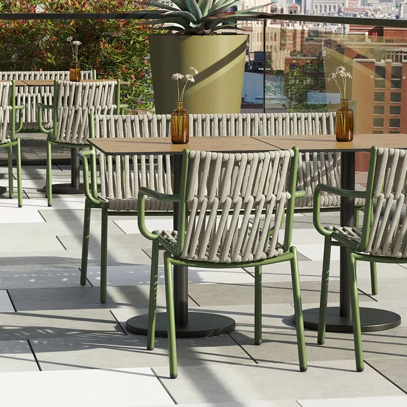 Outdoor Furniture For Cafe - for Outdoor Aluminum Alloy Rattan Table
