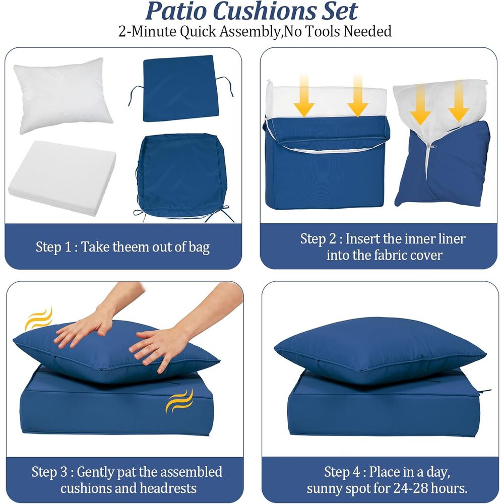 24x24 Outdoor Deep Seat Cushio - огляд і ціна Outdoor Furniture Set