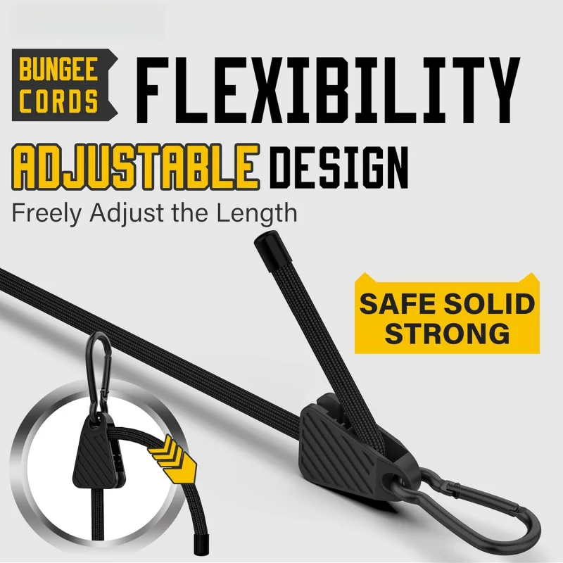 1-6PCS Adjustable Bungee Cord  - огляд і ціна Outdoor Furniture Rope