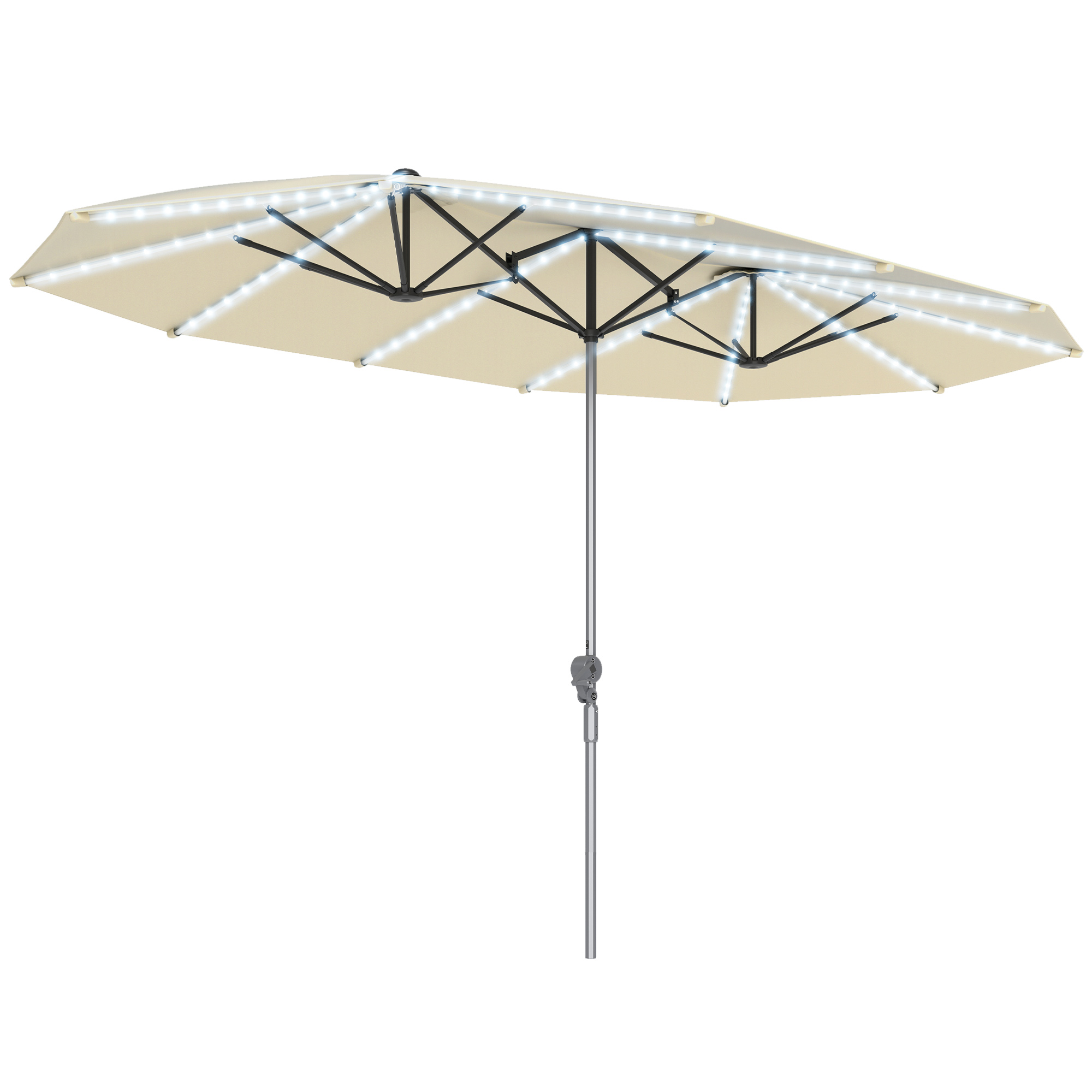 15ft Patio Umbrella Solar Ligh - огляд і ціна Outdoor Furniture With Umbrella