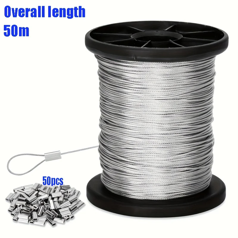 50m/196ft Stainless Steel Wire - огляд і ціна Outdoor Furniture Rope