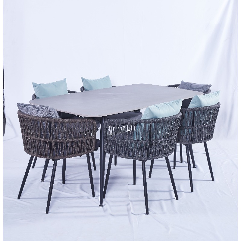 2023 Design Woven Rope Outdoor - огляд і ціна Outdoor Furniture For Cafe