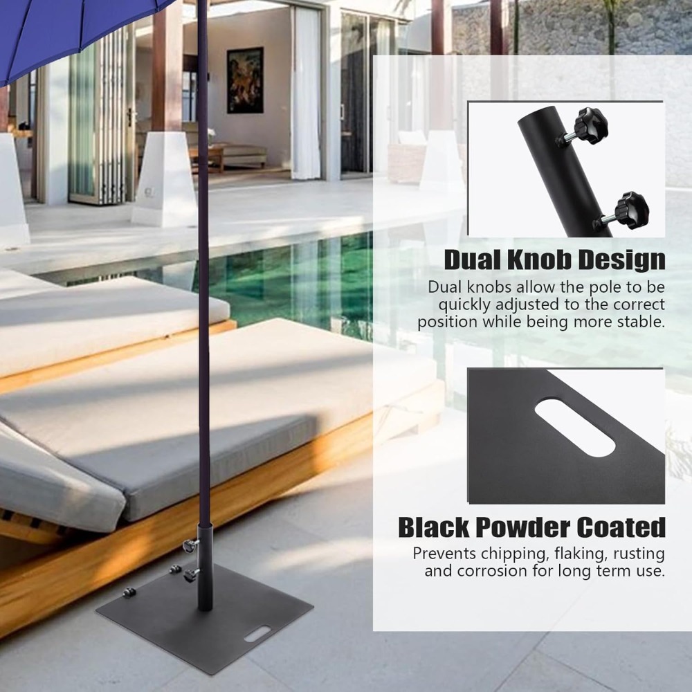 Heavy Duty Patio Umbrella Base - огляд і ціна Outdoor Furniture With Umbrella