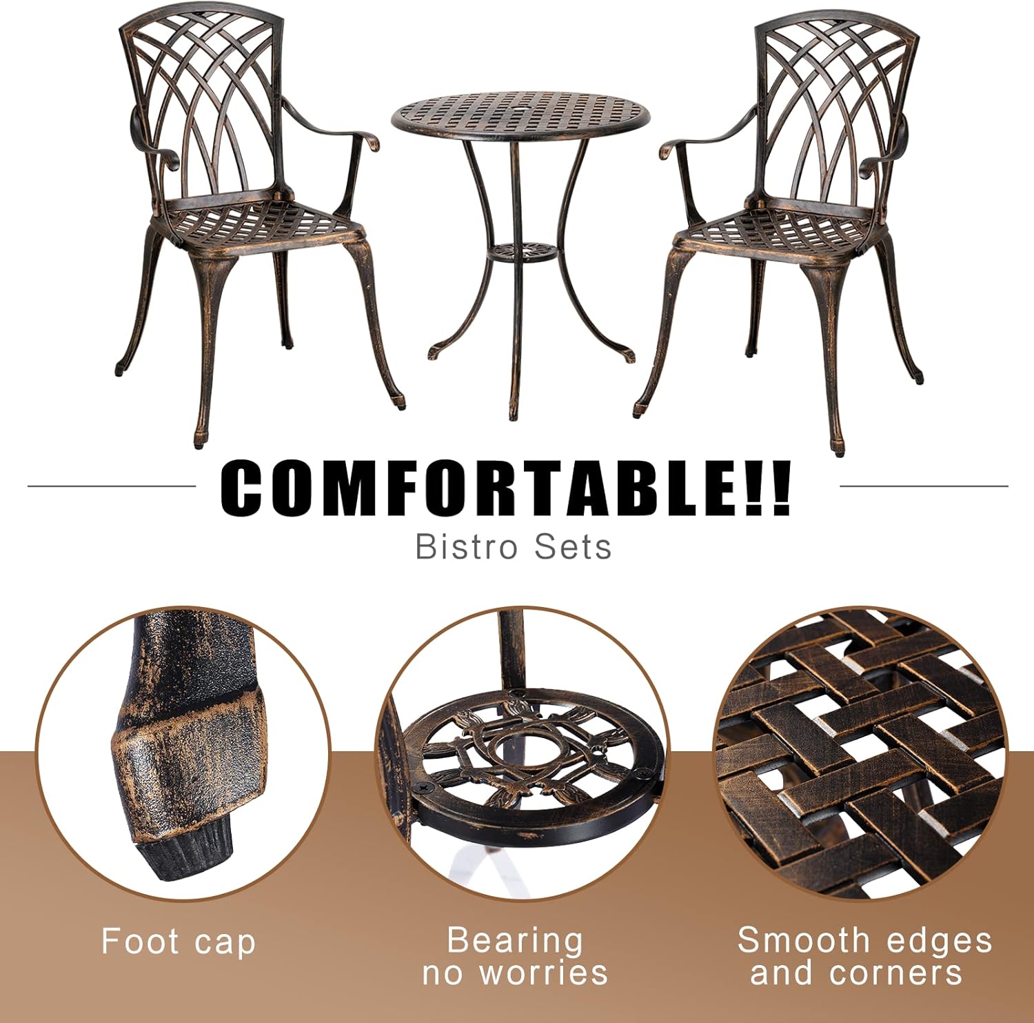 Bronze rust-resistant cast alu - огляд і ціна Outdoor Furniture With Umbrella