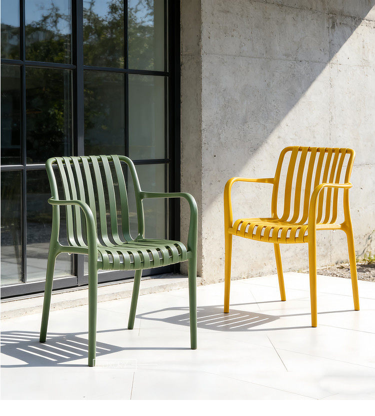 Simple Thick Plastic Backrest  - огляд і ціна Outdoor Furniture For Cafe
